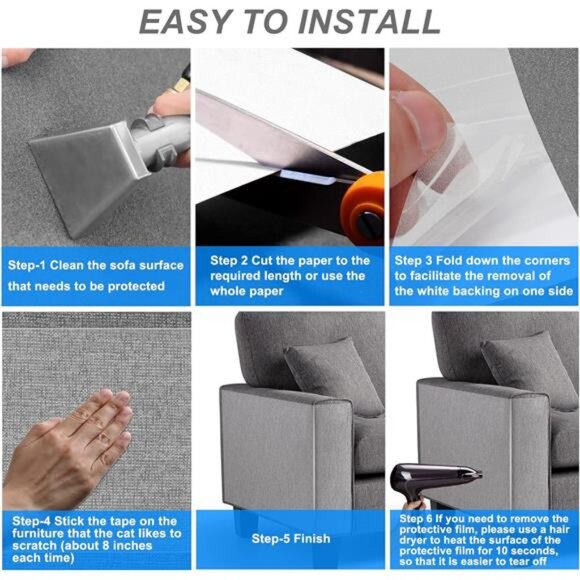 Furniture Protectors from Cats Couch Corner Protector for Anti Cats Scratch - Picture 7 of 8